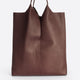 ARINA leather tote bag - Brown