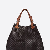 ARIA Sac cabas en cuir - Noir