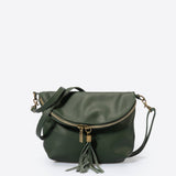 AGATHA Sac bandoulière en cuir - Vert