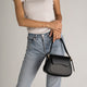 EDNA leather shoulder bag - Nero