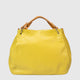 AZALEA leather top handle bag - Pistacchio+Cuoio