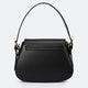 EDNA leather shoulder bag - Nero