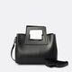 ANTHEA leather top handle bag - Black
