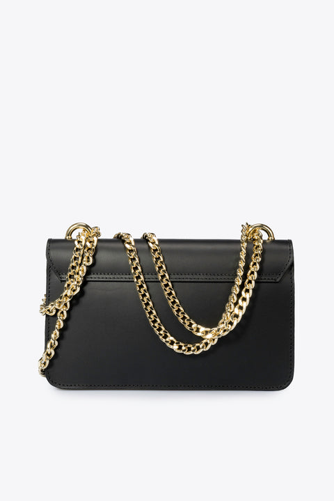 CALLIE leather crossbody bag - Black