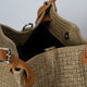 ARIA suede tote bag - Fango