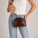 ZENA leather crossbody bag - Brown