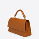 ASTRID leather top handle bag - Cognac