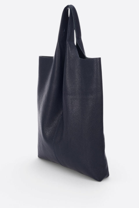 ARINA leather tote bag - Dark Blue