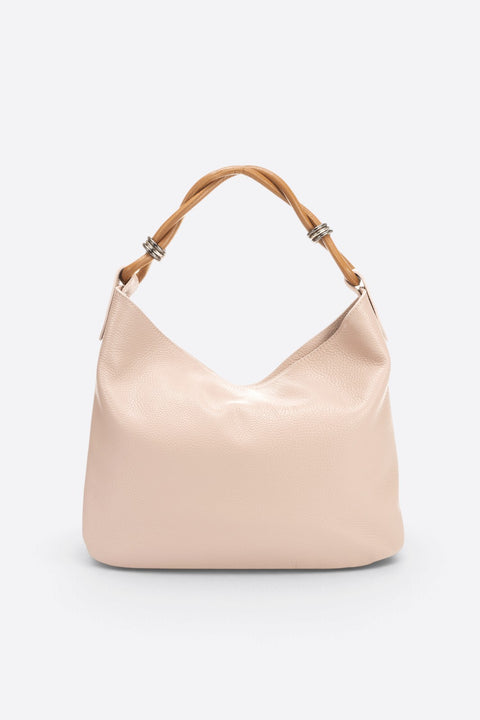 NORA leather shoulder bag - Cipria