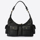 LOUISE leather top handle bag - Black