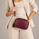 EBE leather crossbody bag - Wine