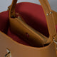 KIRA leather top handle bag - Cognac