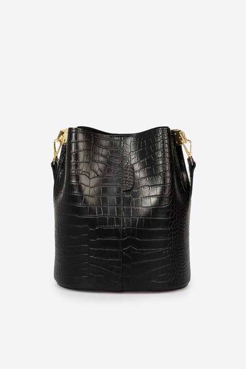 CAPRICE leather shoulder bag - Black
