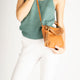AGATHA leather crossbody bag - Cuoio