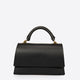 ASTRID leather top handle bag - Black