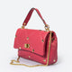KYLIE leather top handle bag - Fuxia