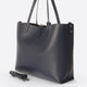 NIOBE leather tote bag - Dark Blue