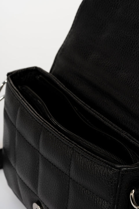 EMILIA leather crossbody bag - Nero