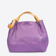AZALEA leather top handle bag - Lilla