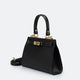 DALIA leather top handle bag - Nero