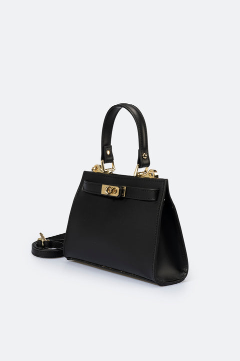 DALIA leather top handle bag - Nero