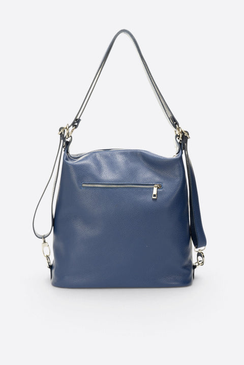 CORDELIA leather backpack - Blue