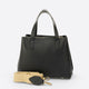 MAREN leather top handle bag - Black