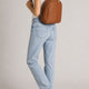 PAOLA leather backpack - Cognac