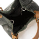 ARIA suede tote bag - Dark Green