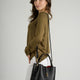 KIRA leather top handle bag - Black
