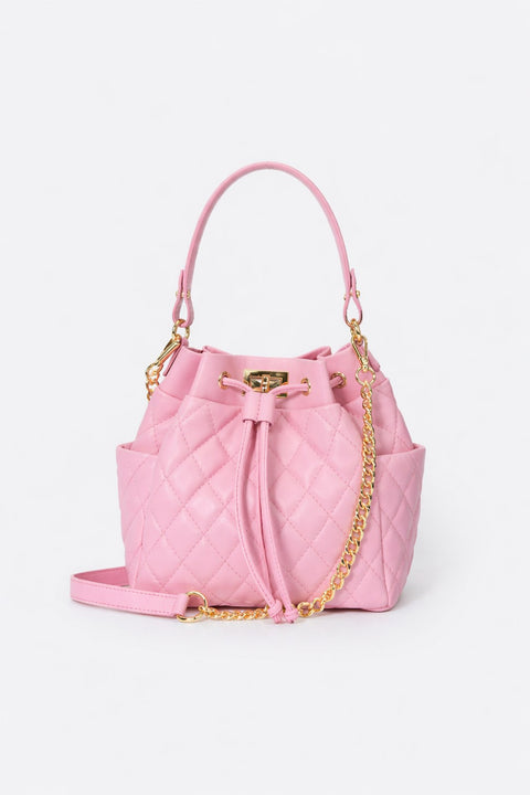 TILLY SMALL leather top handle bag - Rosa