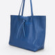 CLOTILDE leather tote bag - Blue