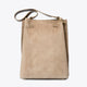 PHOEBE suede shoulder bag - Taupe
