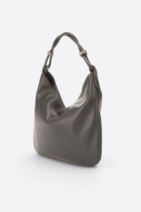 NORA leather shoulder bag - Black