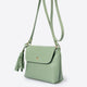 ASTER leather crossbody bag - Menta