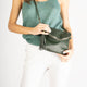 AGATHA leather crossbody bag - Verde