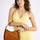 ECHO leather top handle bag - Cuoio