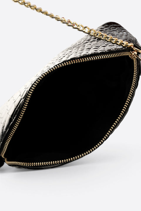 ZENA leather crossbody bag - Black