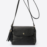 ASTER Sac bandoulière en cuir - Noir