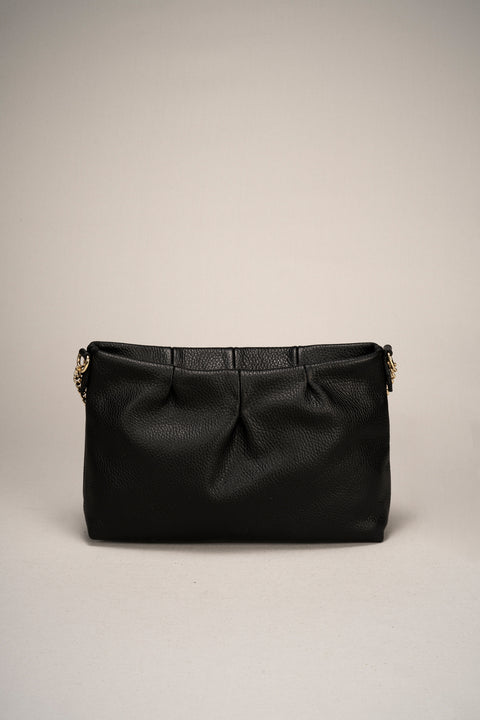 CLIO leather crossbody bag - Black