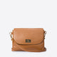 MAISIE leather crossbody bag - Cognac