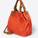 ARIA suede tote bag - Red