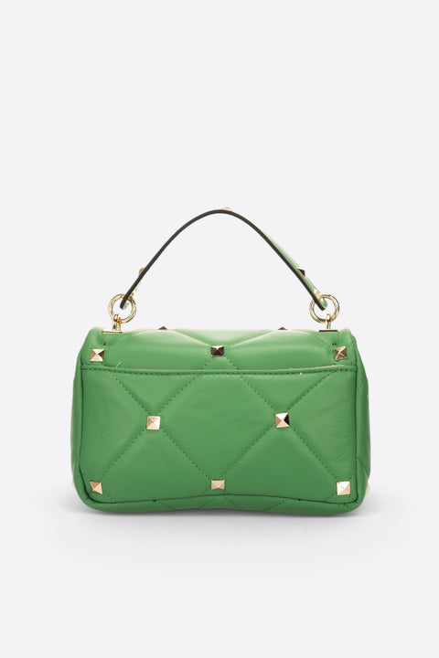 KYLIE leather top handle bag - Green
