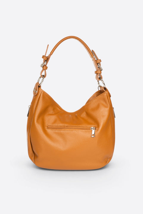 UMA leather top handle bag - Cognac
