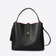 KIRA leather top handle bag - Black