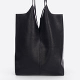 ARINA Sac cabas en cuir - Noir