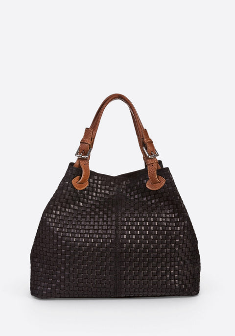ARIA suede tote bag - Black