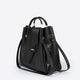 DIONE leather top handle bag - Nero