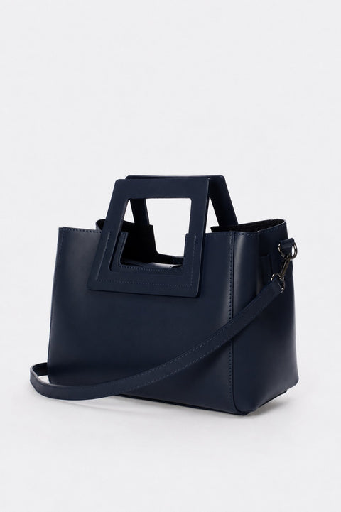 ANTHEA leather top handle bag - Blue