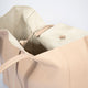 CLOTILDE leather tote bag - Cipria
